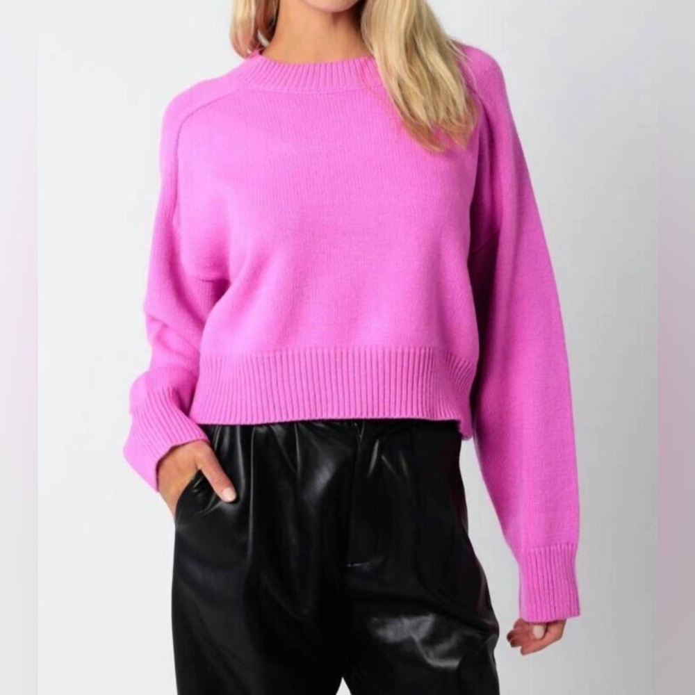 YLLW The Label Cowl Neck Sweater with Relaxed Fit